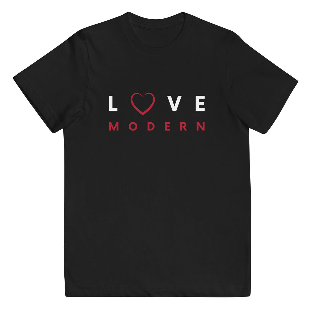 Kids / T-Shirts Black / XS Love Modern - Kids Jersey Tee