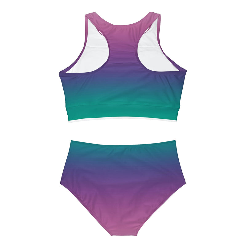 Activewear / Adult Sets Ombre Teal - Adult Two-Piece Active Set