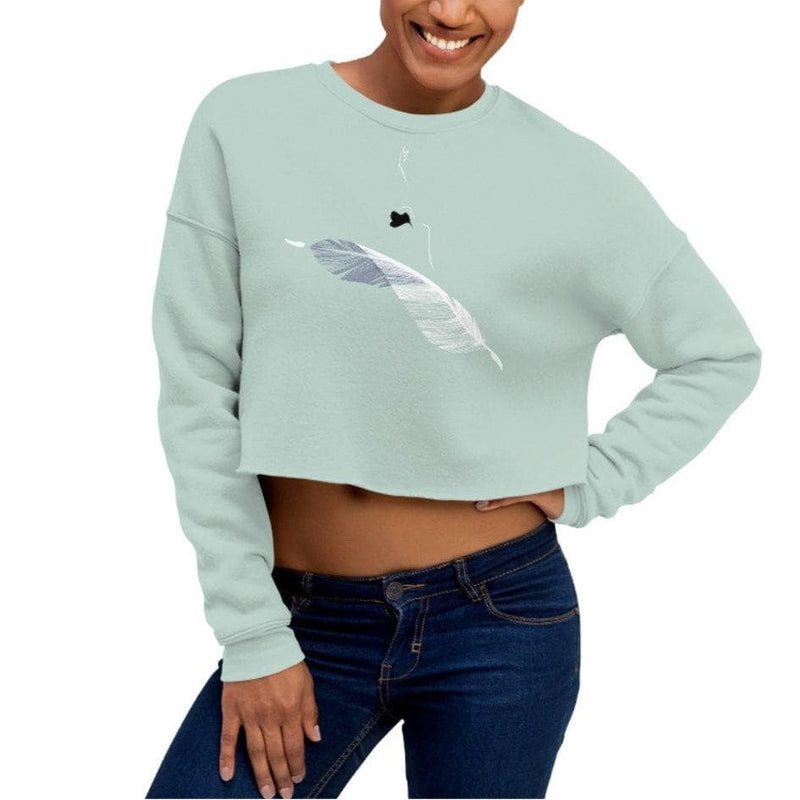 Light as a Feather - Cropped Fleece Sweatshirt