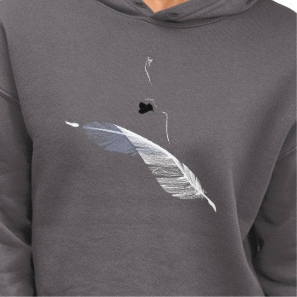 Light as a Feather - Cropped Fleece Hoodie