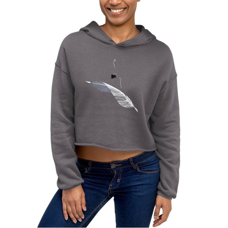 Light as a Feather - Cropped Fleece Hoodie