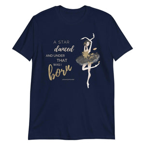 Women / T-Shirts Navy / S A Star Danced - Adult Cotton T-Shirt