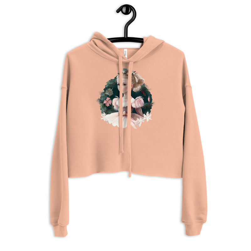 Women / Hoodies Peach / S Clara (The Nutcracker) - Cropped Fleece Hoodie