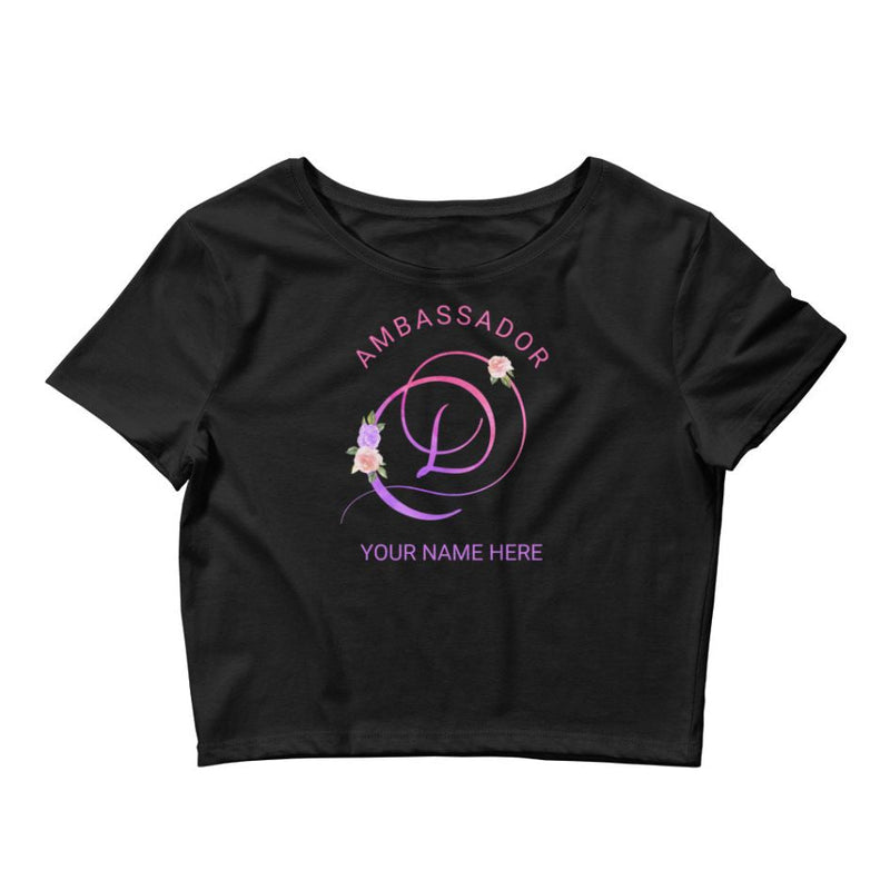 Member Ambassador / Black & Pink / XS/SM Customized Ambassador / Influencer Crop Top