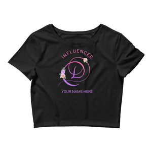 Member Influencer / Black & Pink / XS/SM Customized Ambassador / Influencer Crop Top