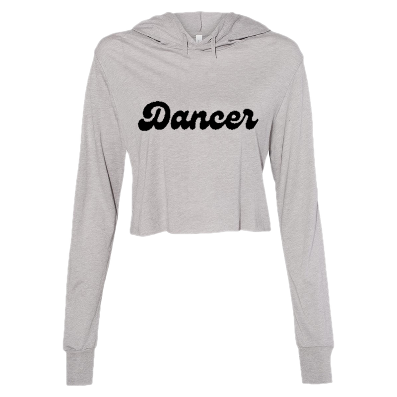 Women / Hoodies Grey / Small Dancer - Soft Triblend Cropped Hoodie