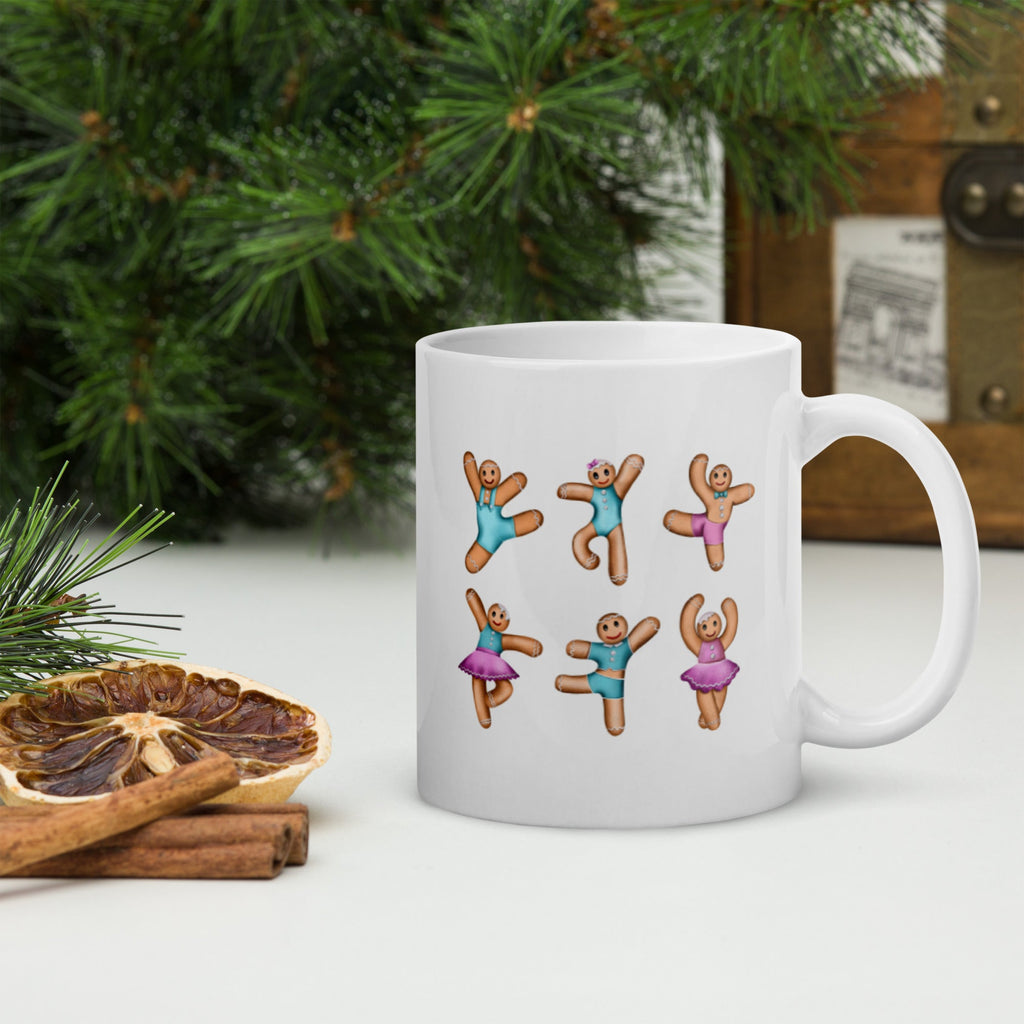 Gifts & Accessories / Mugs Dancing Gingerbread (Pink, Blue) - Ceramic Mug*