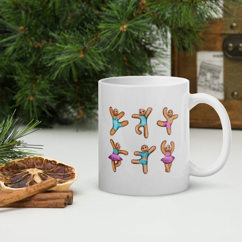 Gifts & Accessories / Mugs Dancing Gingerbread (Pink, Blue) - Ceramic Mug*