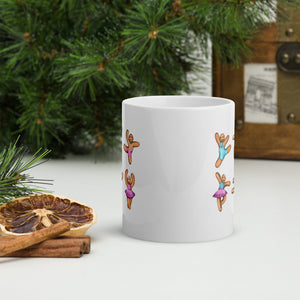 Gifts & Accessories / Mugs Dancing Gingerbread (Pink, Blue) - Ceramic Mug*