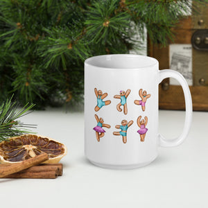 Gifts & Accessories / Mugs Dancing Gingerbread (Pink, Blue) - Ceramic Mug*