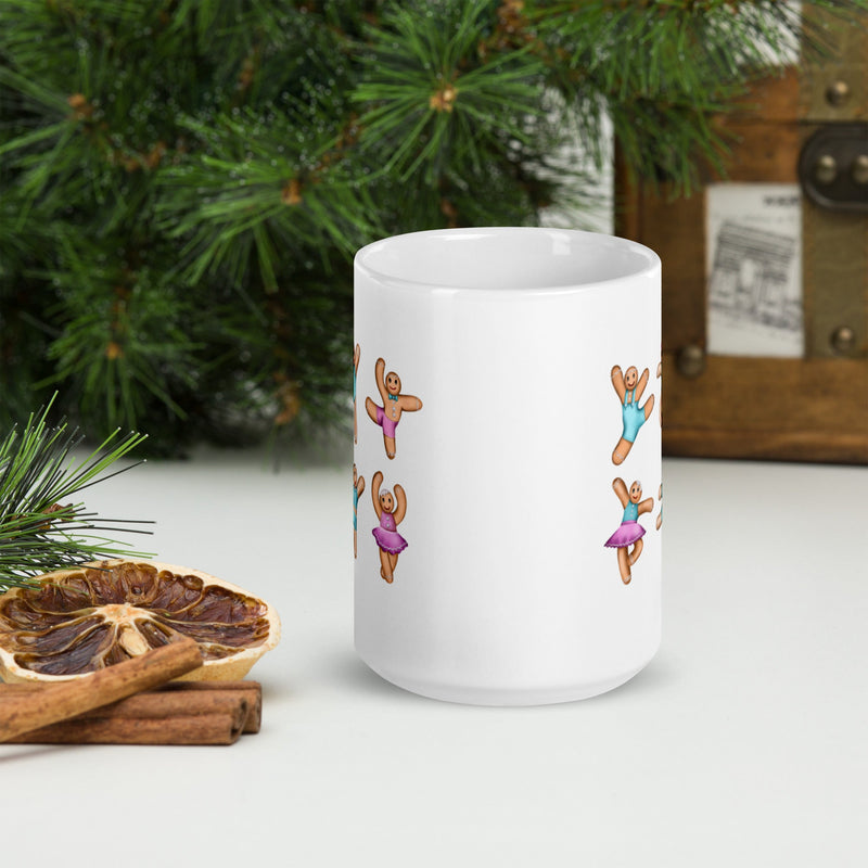 Gifts & Accessories / Mugs Dancing Gingerbread (Pink, Blue) - Ceramic Mug*