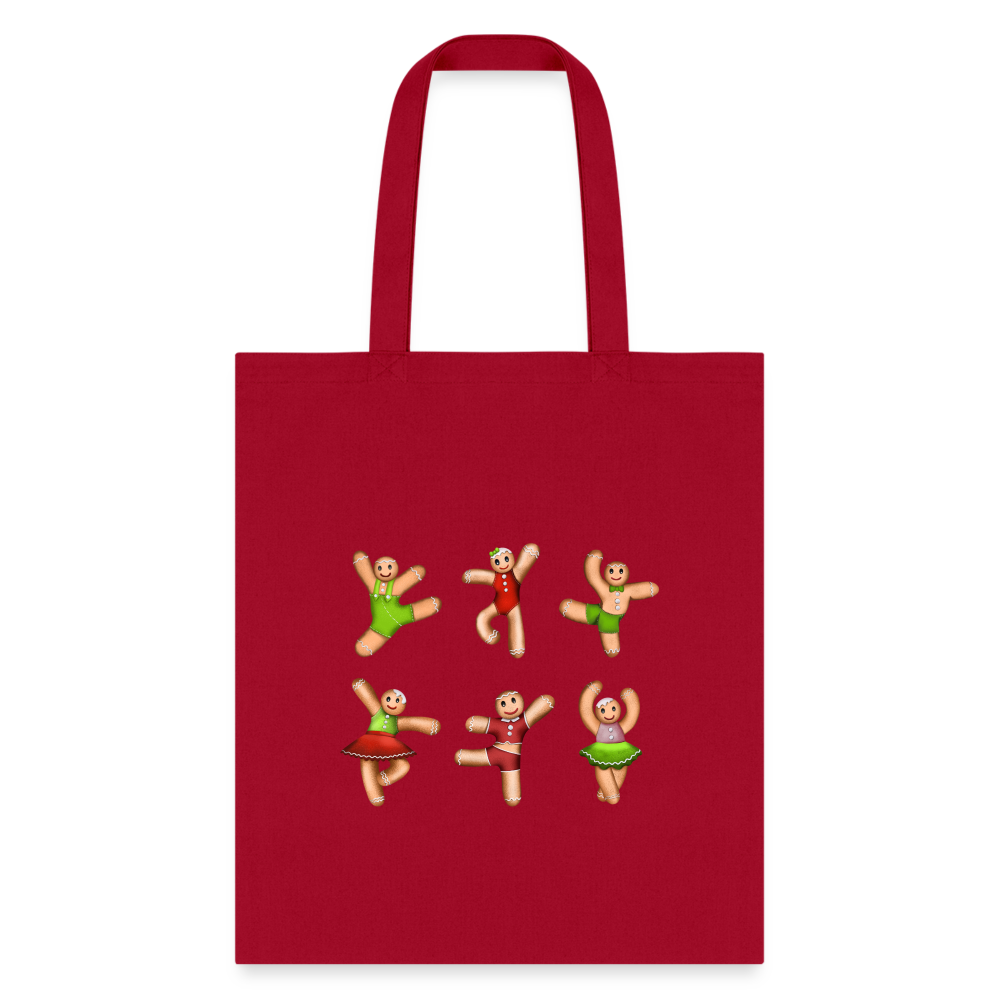 Gifts & Accessories / Totes Red Dancing Gingerbread (Red, Green) - Tote Bag Dancing Gingerbread - Tote Bag