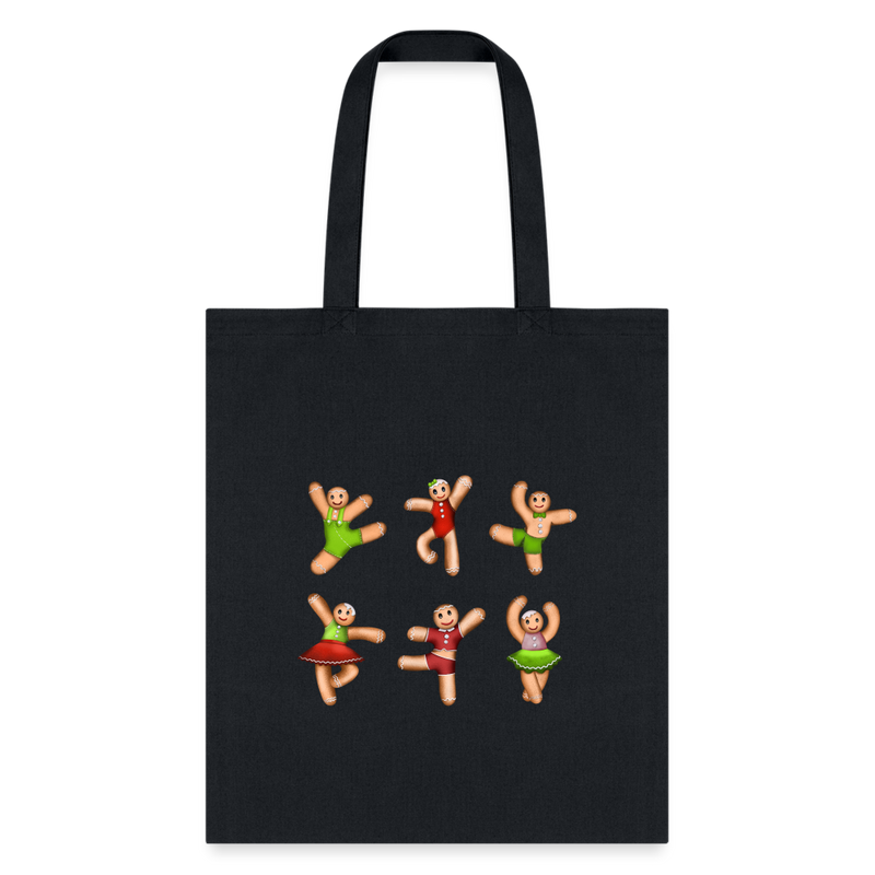 Gifts & Accessories / Totes Black Dancing Gingerbread (Red, Green) - Tote Bag Dancing Gingerbread - Tote Bag