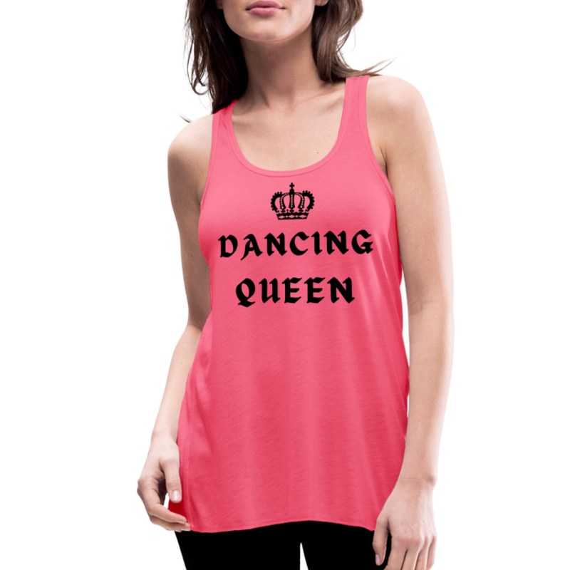 Women / T-Shirts Neon pink / XS Dancing Queen - Adult Flowy Tank Top Dancing Queen - Adult Flowy Tank Top