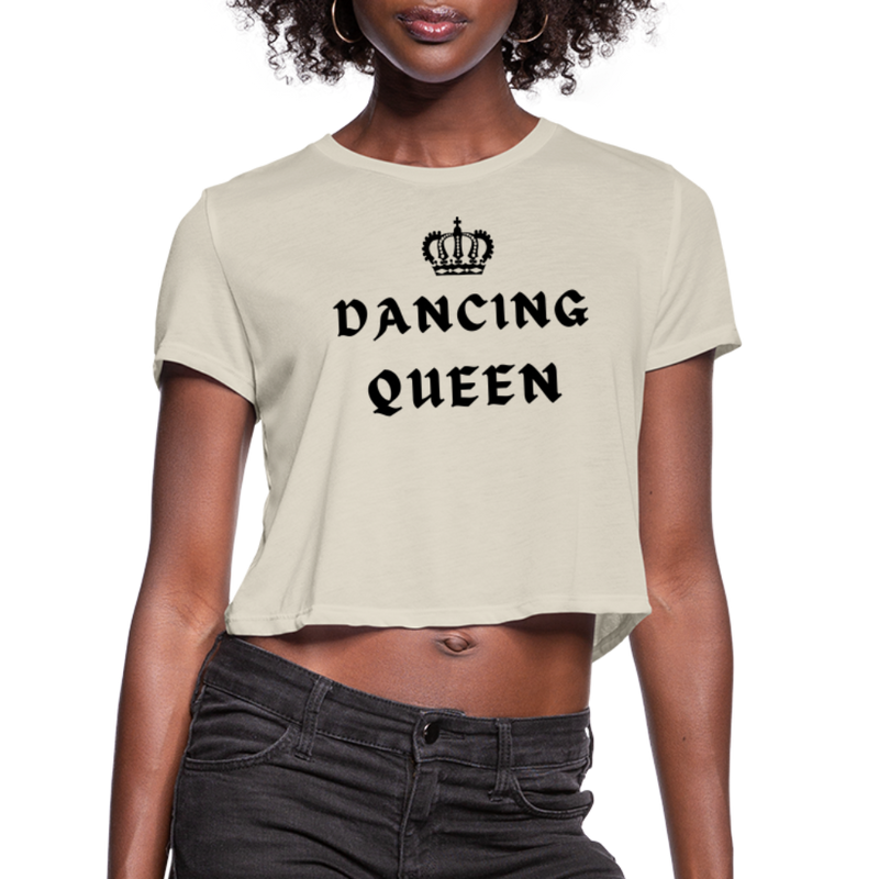 Women / Crop Tops Sand / S Dancing Queen - Flowy Crop Top Dancing Queen - Cropped Tee