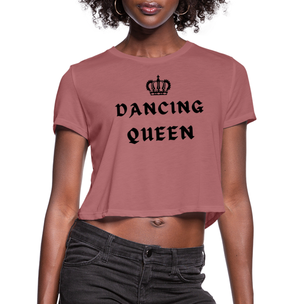 Women / Crop Tops Mauve / S Dancing Queen - Flowy Crop Top Dancing Queen - Cropped Tee