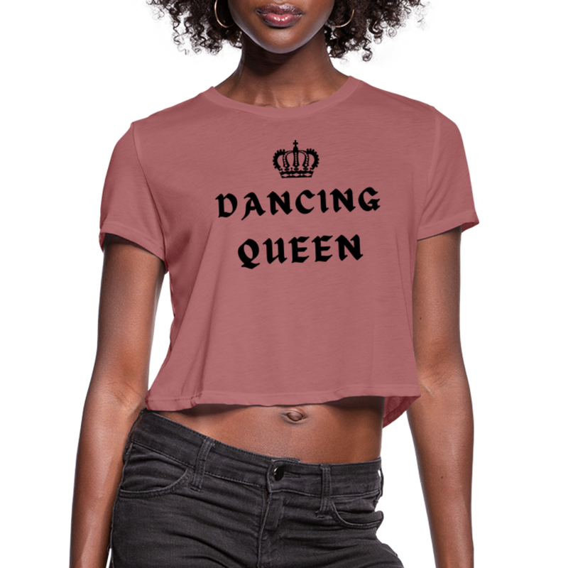 Women / Crop Tops Mauve / S Dancing Queen - Flowy Crop Top Dancing Queen - Cropped Tee