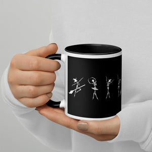 Gifts & Accessories / Mugs Dancing Skeletons - Mug with Black Interior