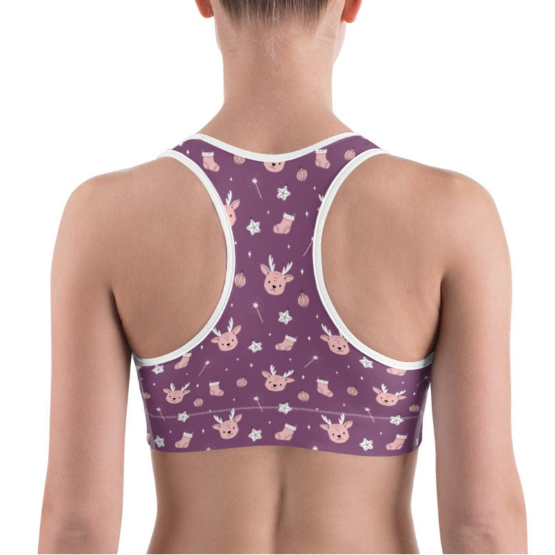 Activewear / Sport top Deer Santa - Crop Top