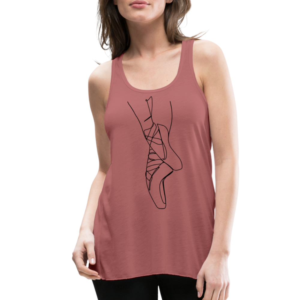 Women / T-Shirts Mauve / XS En Pointe - Adult Flowy Tank Top En Pointe - Adult Flowy Tank Top