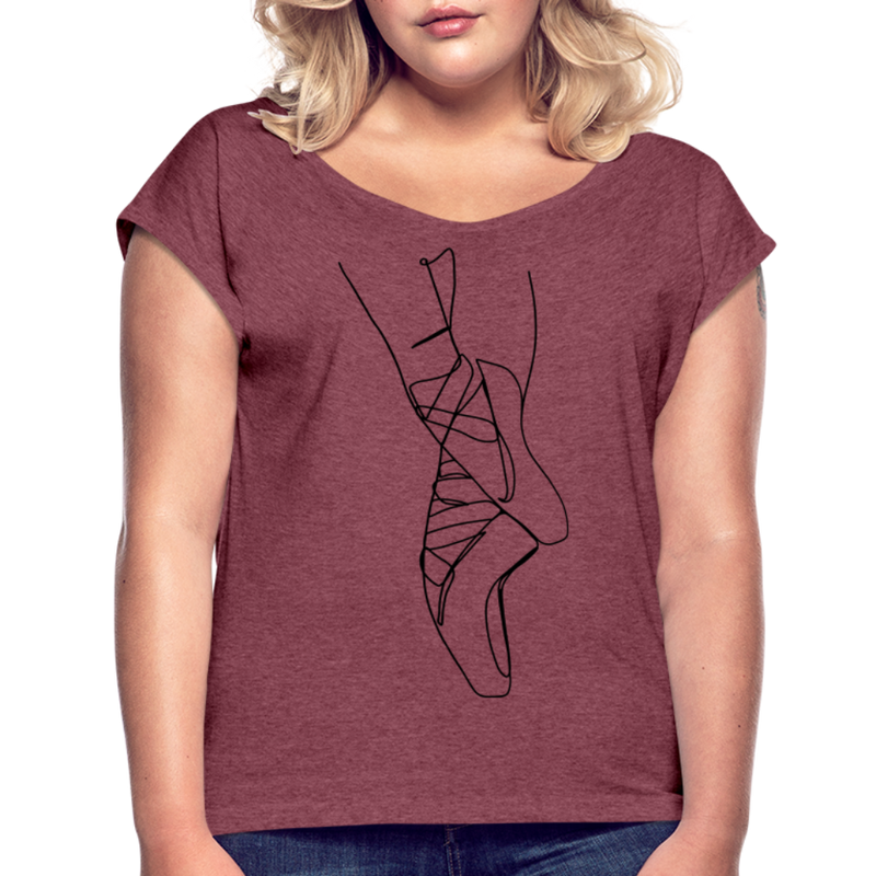 Women / T-Shirts En Pointe - Adult Roll-Cuff T-Shirt En Pointe - Adult Roll Cuff T-Shirt