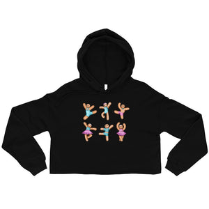 Women / Hoodies Gingerbread (Pink, Blue) - Cropped Fleece Hoodie