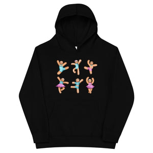 Kids / Hoodies Black / S Gingerbread (Pink Blue) - Kids Fleece Hoodie