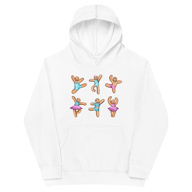 Kids / Hoodies White / S Gingerbread (Pink Blue) - Kids Fleece Hoodie