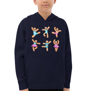 Kids / Hoodies Gingerbread (Pink Blue) - Kids Fleece Hoodie