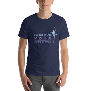 Men / Collection Navy / XS Improve Your Attitude (Male Dancer) - Cotton Tee