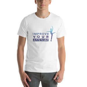 Men / Collection White / XS Improve Your Attitude (Male Dancer) - Cotton Tee