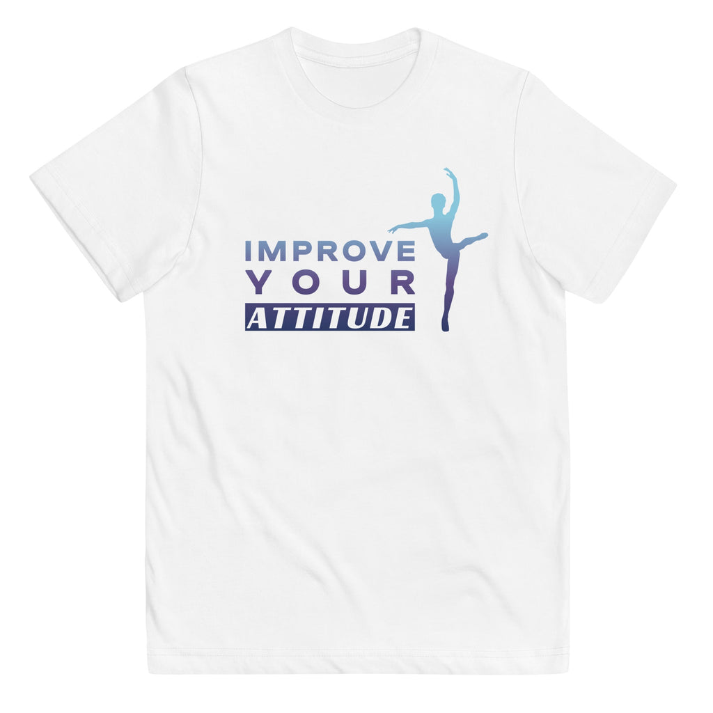 Kids / T-Shirts White / XS Improve Your Attitude (Male Dancer) - Kids Jersey Tee