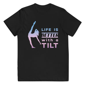 Kids / T-Shirts Black / XS Life is Better with a Tilt - Kids Jersey Tee