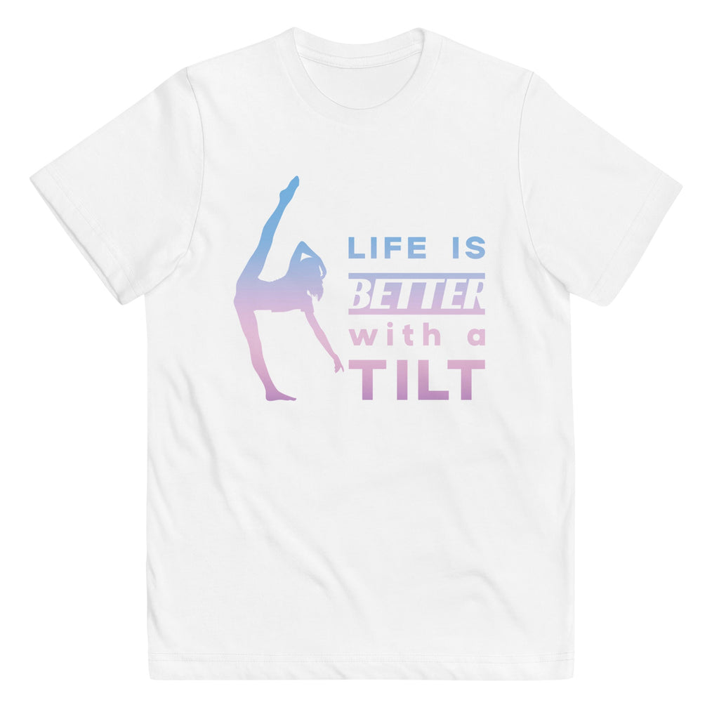 Kids / T-Shirts White / XS Life is Better with a Tilt - Kids Jersey Tee