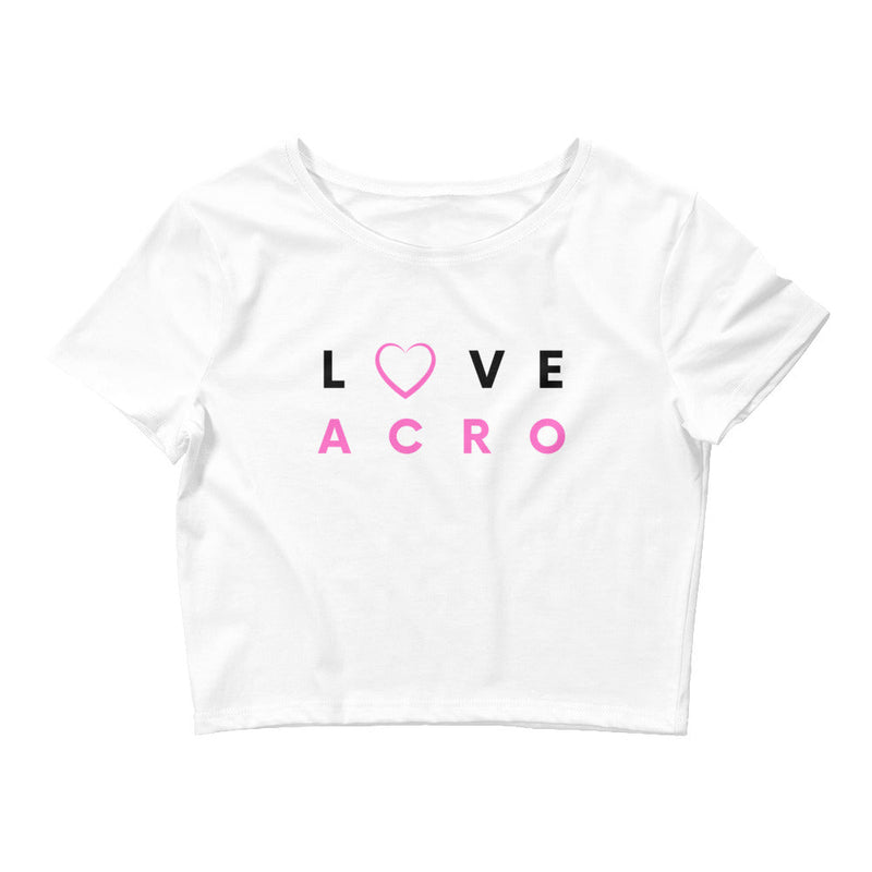 Women / Crop Tops White / XS/SM Love Acro - Crop Top