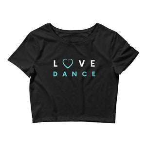 Women / Crop Tops Black / XS/SM Love Dance (Blue) - Crop Top