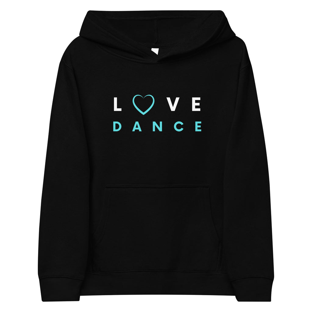 Kids / Hoodies Black / S Love Dance (blue) - Kids Fleece Hoodie