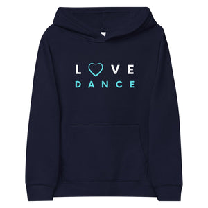 Kids / Hoodies Navy / S Love Dance (blue) - Kids Fleece Hoodie