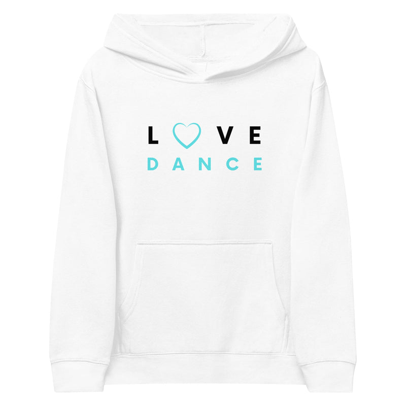 Kids / Hoodies White / S Love Dance (blue) - Kids Fleece Hoodie