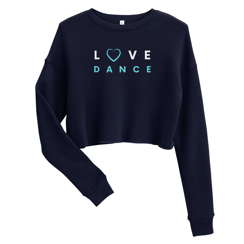 Women / Sweatshirts Navy (Blue text) / S Love Dance - Cropped Fleece Sweatshirt