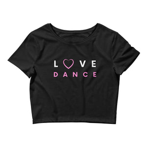 Women / Crop Tops Black / XS/SM Love Dance (Pink) - Crop Top