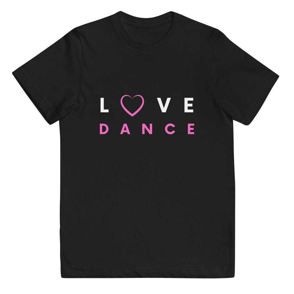 Kids / T-Shirts Black / XS Love Dance (Pink) - Kids Jersey Tee