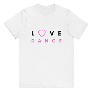 Kids / T-Shirts White / XS Love Dance (Pink) - Kids Jersey Tee