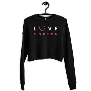 Women / Sweatshirts Black / S Love Modern - Cropped Fleece Sweatshirt