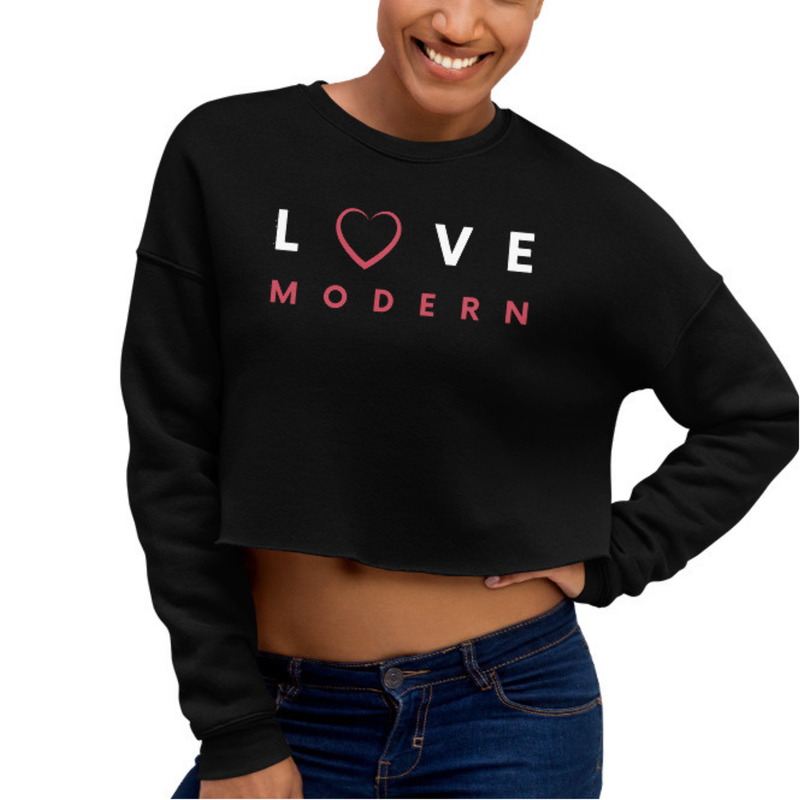 Women / Sweatshirts Love Modern - Cropped Fleece Sweatshirt