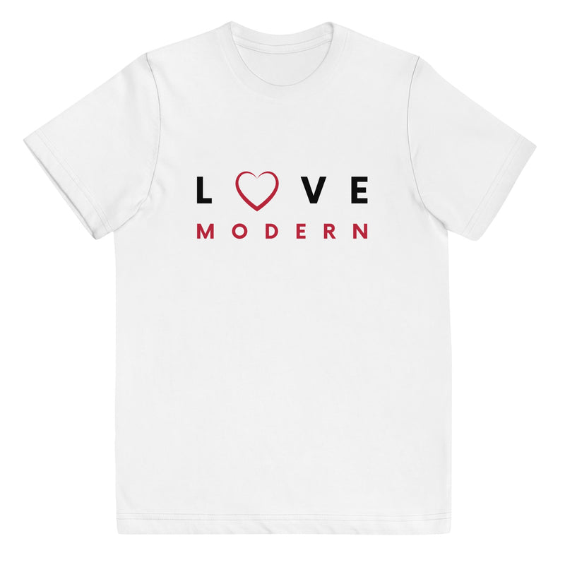 Kids / T-Shirts White / XS Love Modern - Kids Jersey Tee