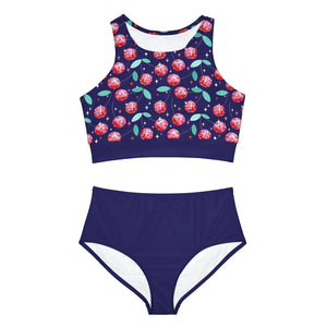 Activewear / Adult Sets XS Mirror Cherries - Adult Two-Piece Active Set