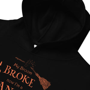 Kids / Hoodies My Broom Broke (Witch) - Kids Fleece Hoodie