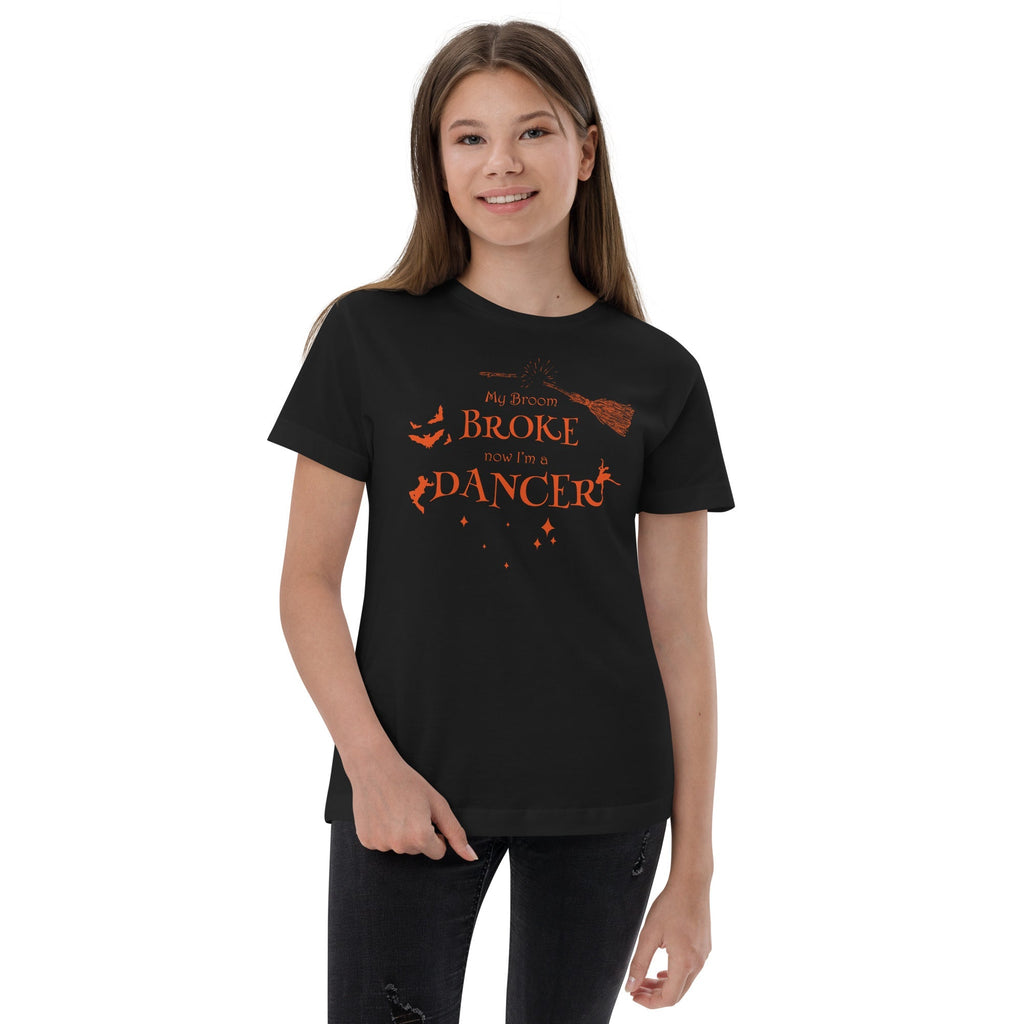 Kids / T-Shirts Black / XS My Broom Broke (Witch) – Kids Jersey Tee