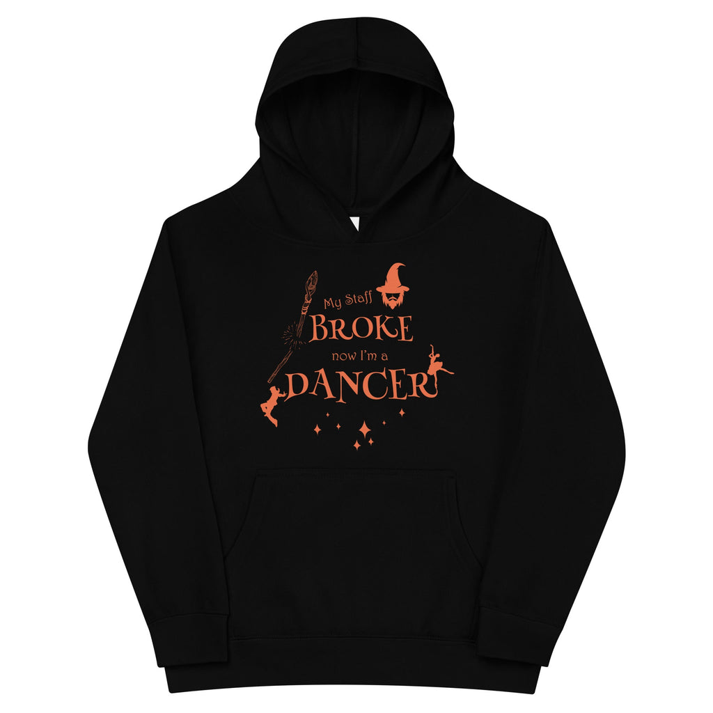 Kids / Hoodies Black / S My Staff Broke (Wizard) - Kids Fleece Hoodie